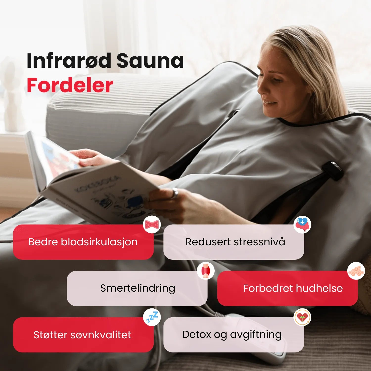 Infrarød Saunateppe - RedHeal