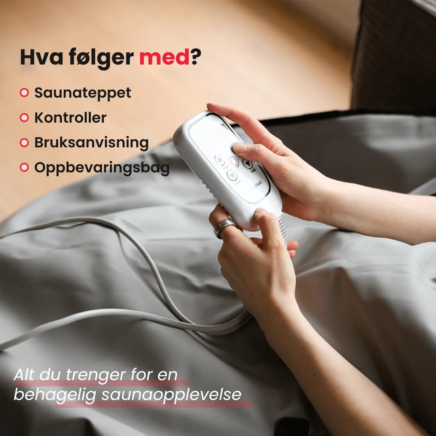 Infrarød Saunateppe - RedHeal