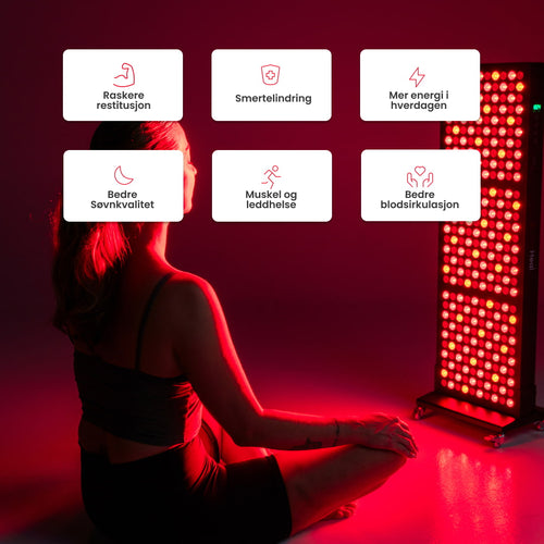 RedHeal Max - Rødlyspanel - Redheal - Rødlysterapi - red light therapy norge - rødt lys terapi