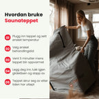 Infrarød Saunateppe - Redheal - Rødlysterapi - red light therapy norge - rødt lys terapi