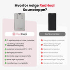 Infrarød Saunateppe - Redheal - Rødlysterapi - red light therapy norge - rødt lys terapi