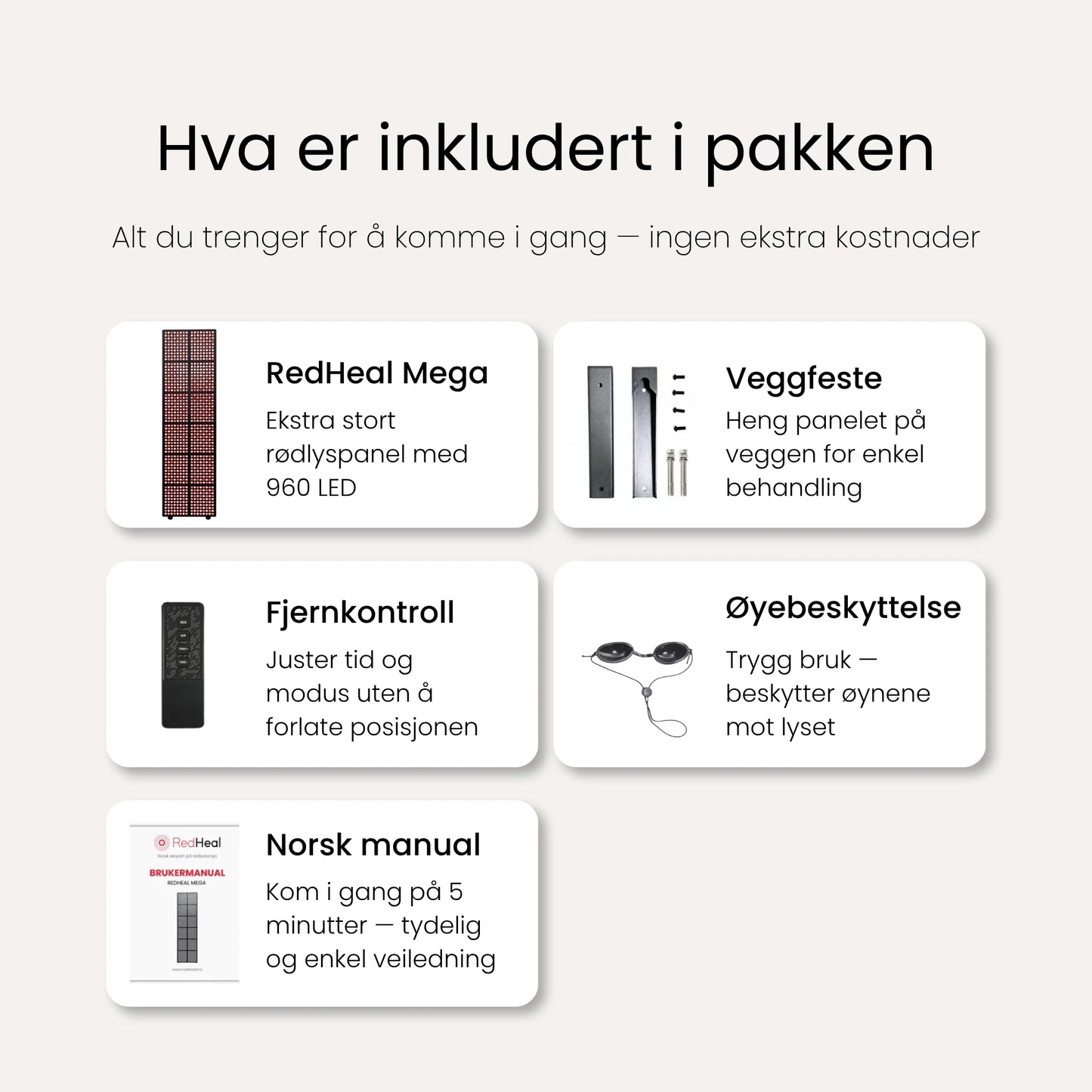 RedHeal Mega - Rødlyspanel