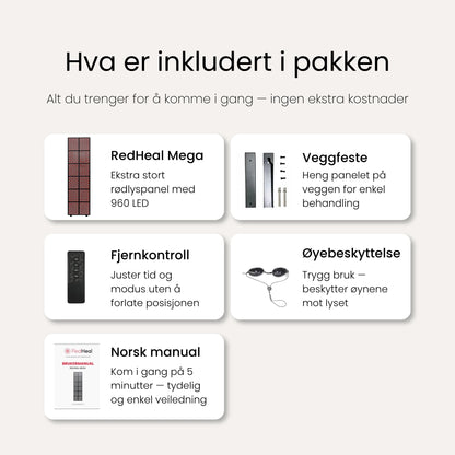 RedHeal Mega - Rødlyspanel