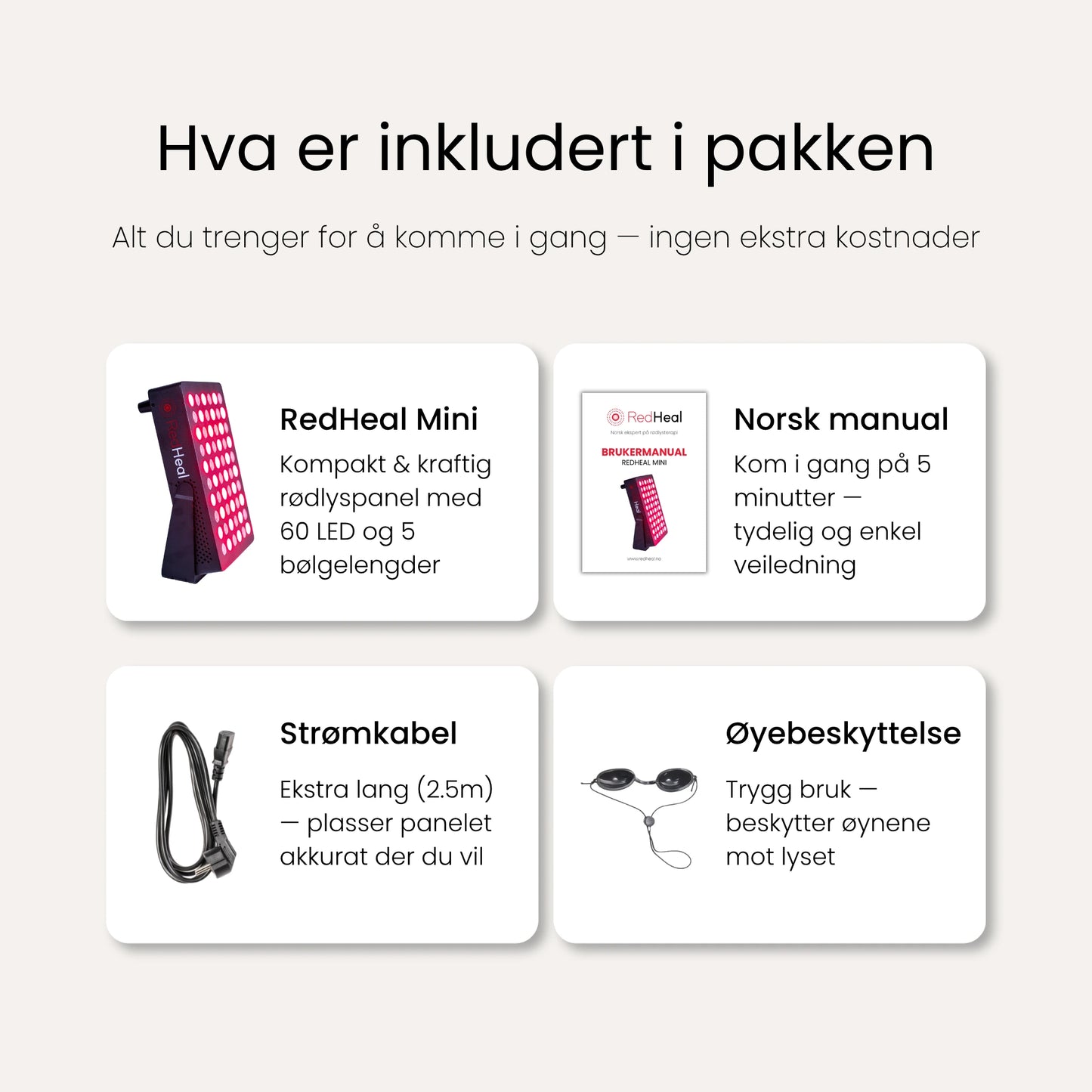RedHeal Mini - Rødlyspanel