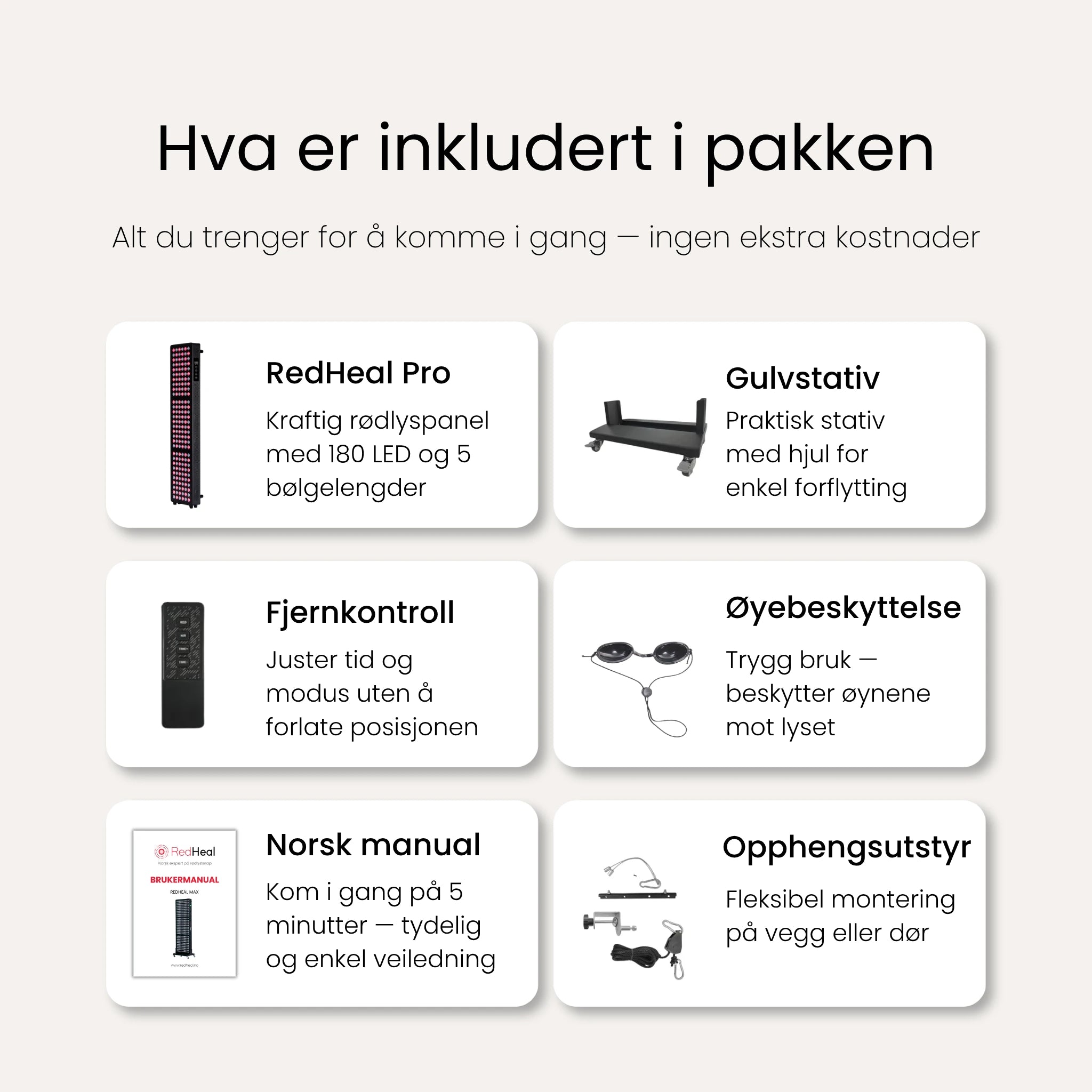 RedHeal Pro - Rødlyspanel