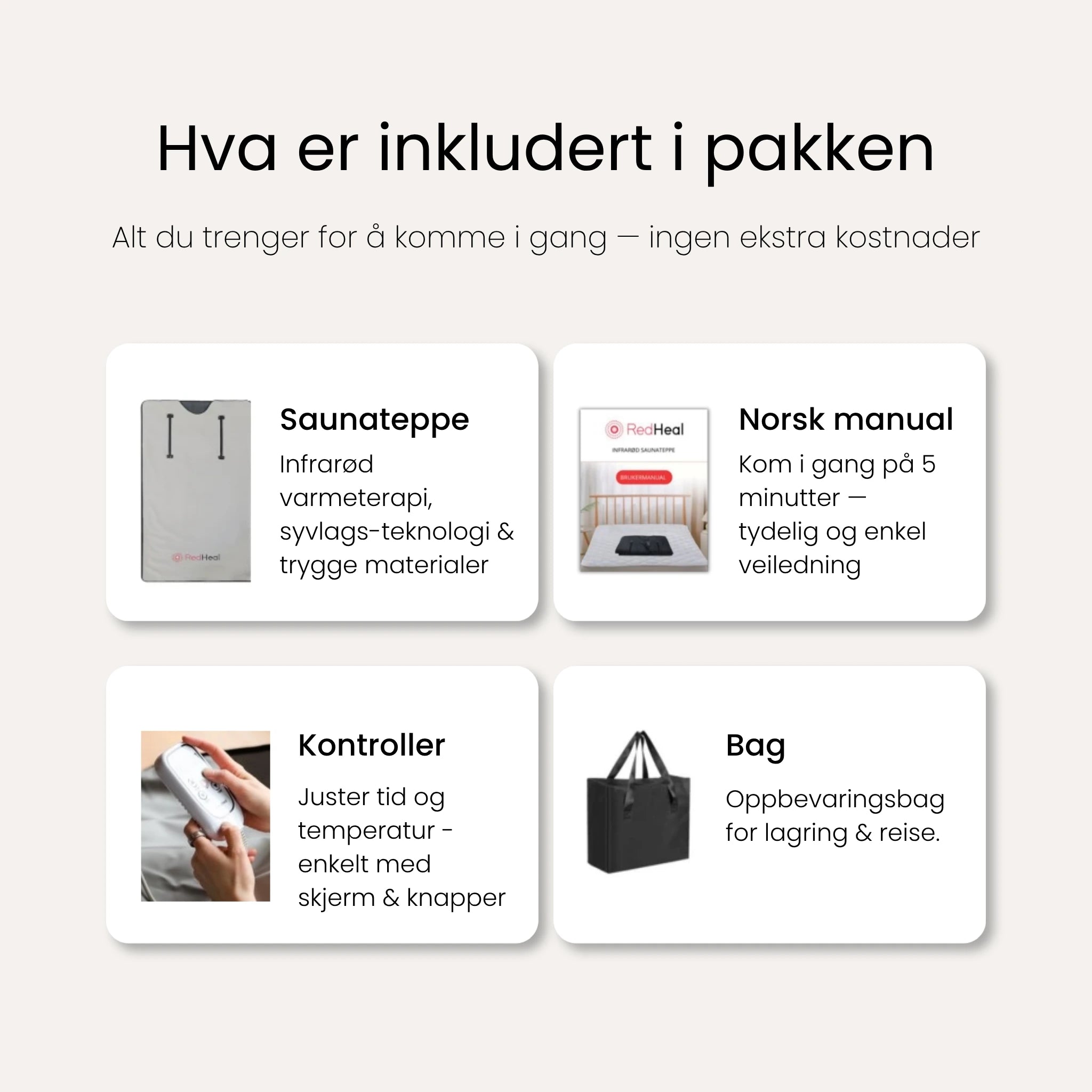 Infrarød Saunateppe