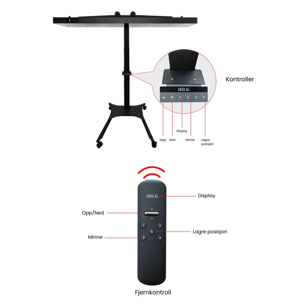 RedHeal Stand Premium - Redheal - Rødlysterapi - red light therapy norge - rødt lys terapi